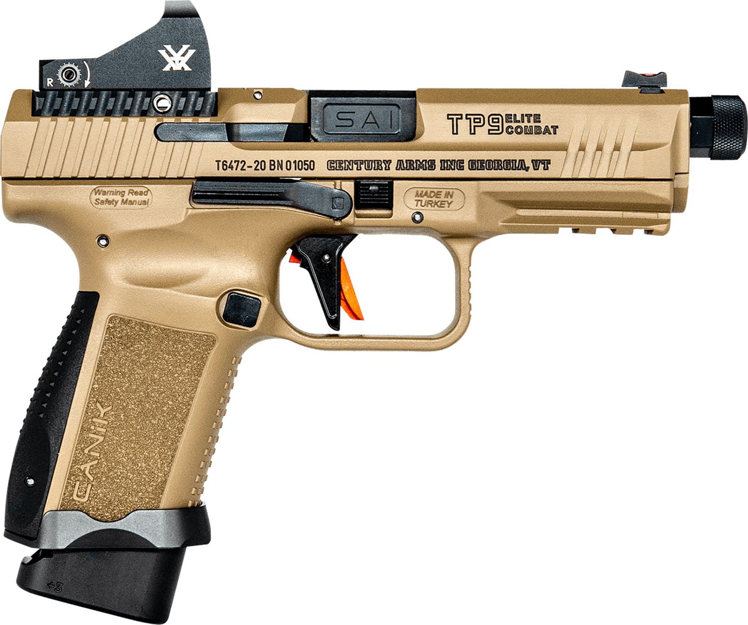 Century Arms Canik TP9 Elite Combat 9mm Luger Pistol | Academy