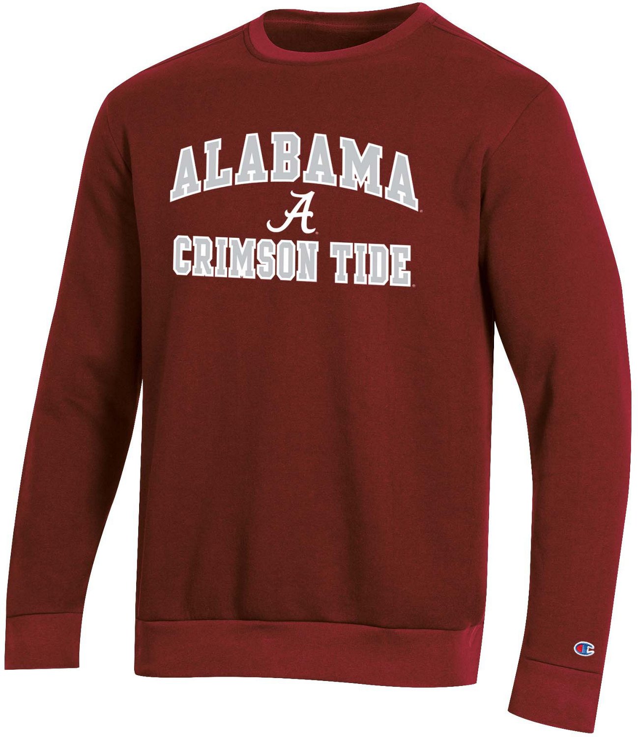 Champion Men's University of Alabama Applique Fleece Crew Pullover ...