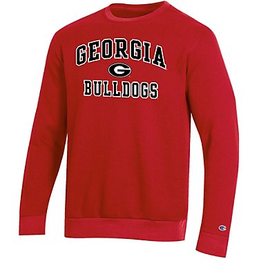 Champion Men's University of Georgia Applique Fleece Crew Pullover