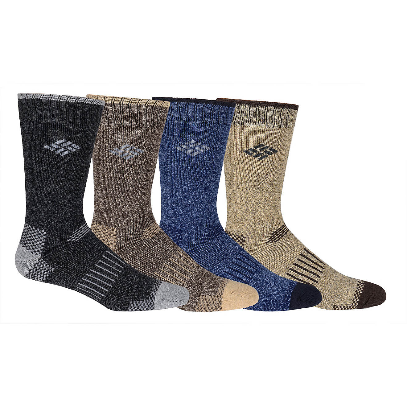  Columbia Sportswear Moisture Control Check Crew Socks 4 Pack                                                                    - view number 1