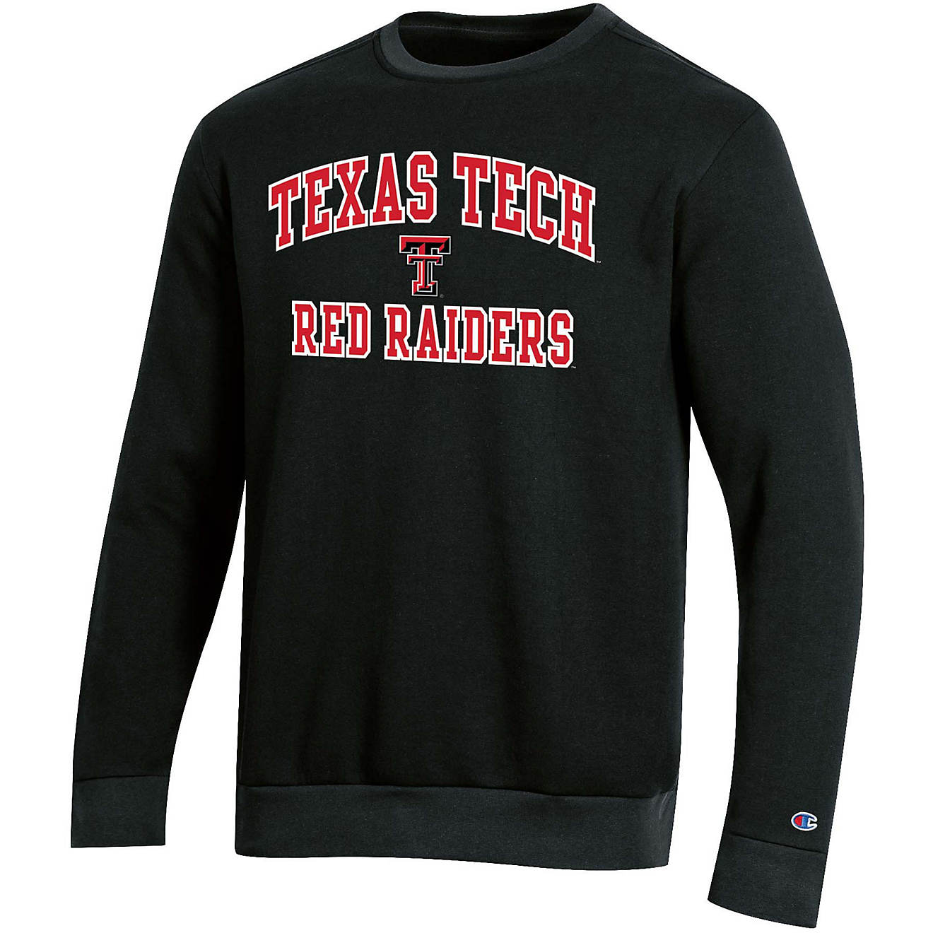 Champion Men's Texas Tech University Applique Fleece Crew Pullover                                                               - view number 1