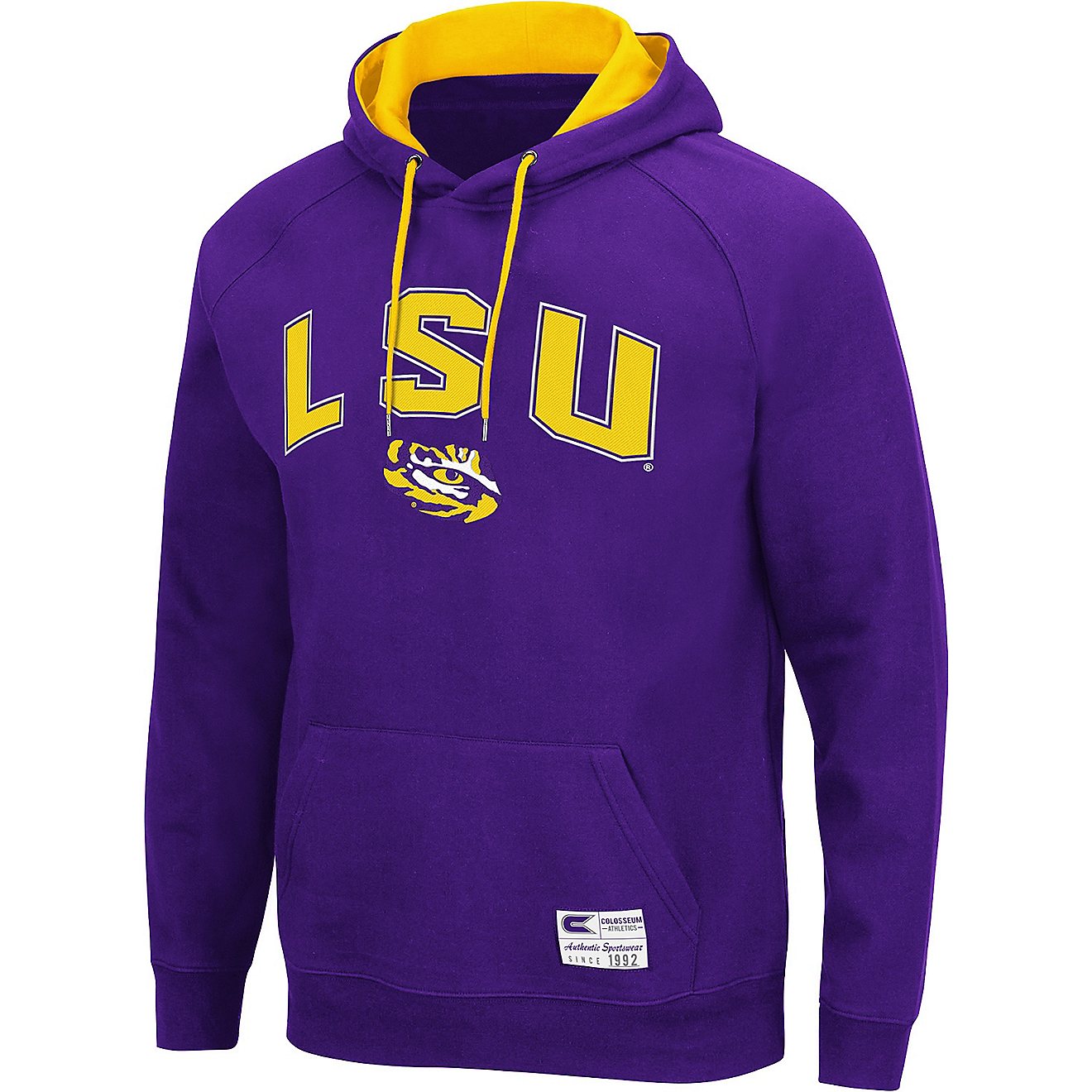 Colosseum Athletics Men's Louisiana State University Taylor Applique Fleece Pullover Hoodie                                      - view number 1