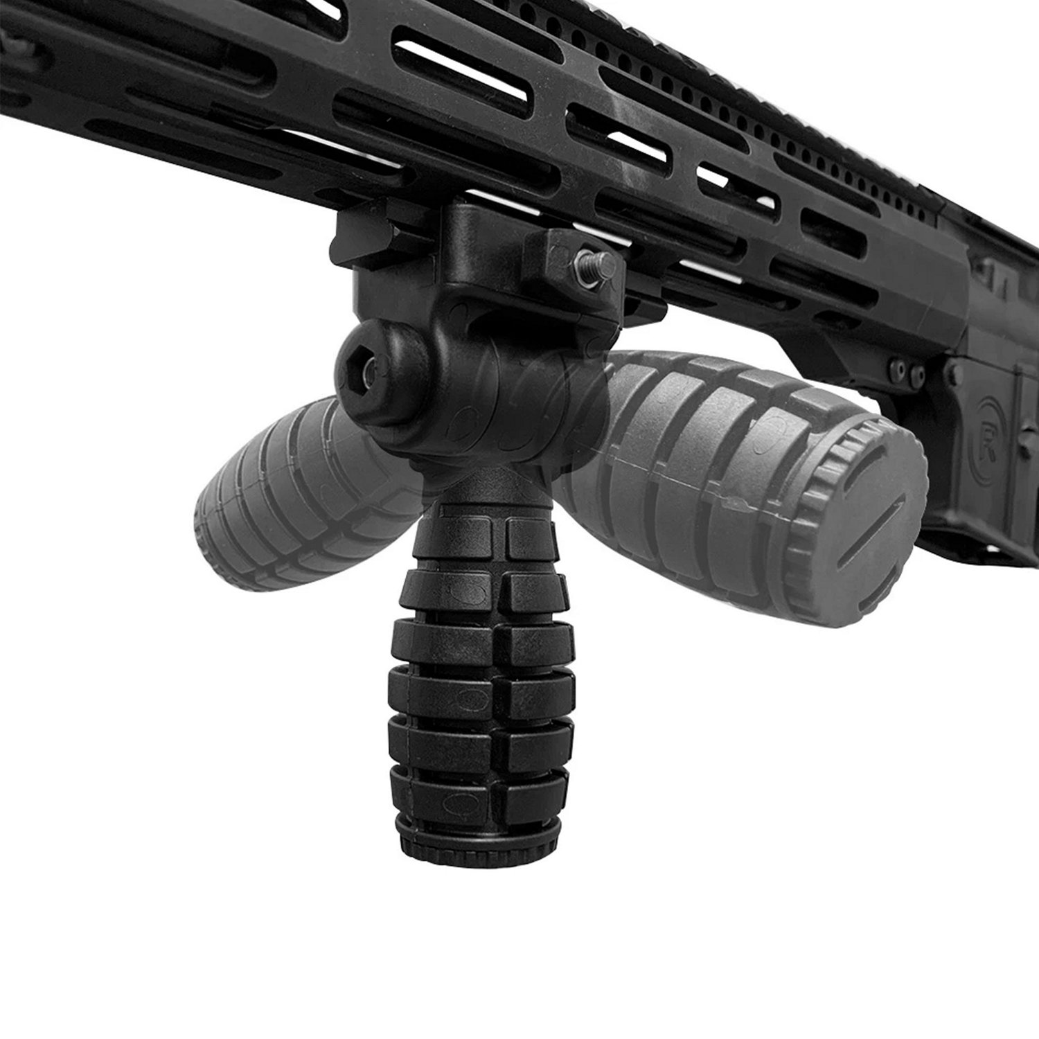 XTS Tactical Side 2 Side Folding Grenade Style Vertical Foregrip | Academy