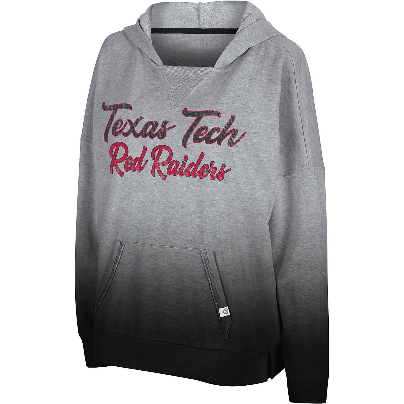 Colosseum Athletics Women's Texas Tech University On Wednesday Dip Dye Pullover Lightweight Hoodie                               - view number 1