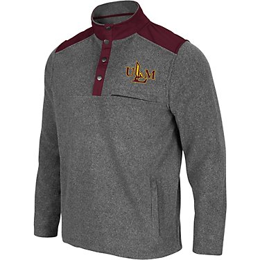 Colosseum Athletics Men's University Of Louisiana At Monroe Huff Snap Pullover
