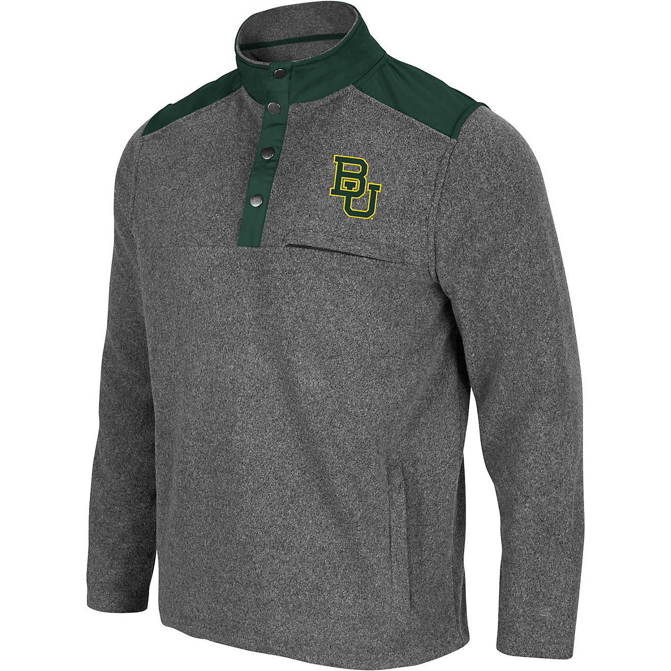 Colosseum Athletics Men's Baylor University Huff Snap Pullover                                                                   - view number 1