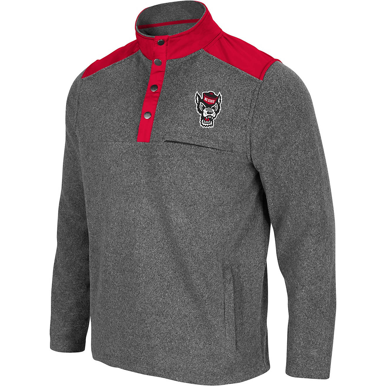 Colosseum Athletics Men's North Carolina State University Huff Snap Pullover                                                     - view number 1