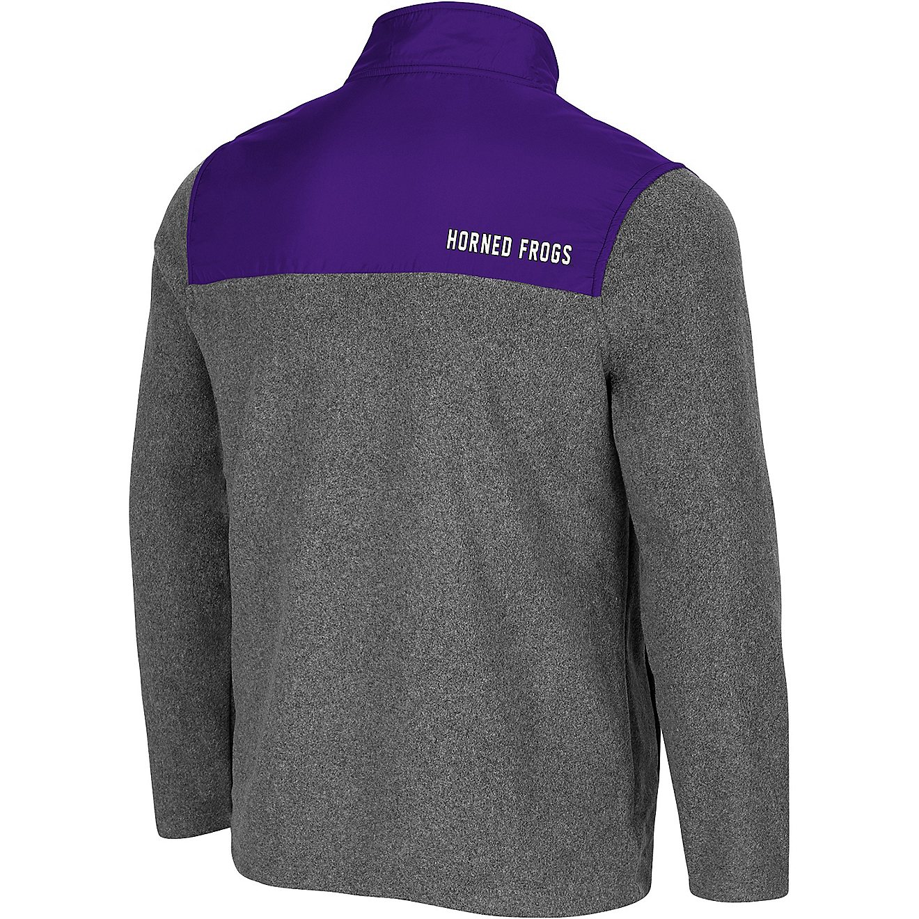 Colosseum Athletics Men's Texas Christian University Huff Snap Pullover                                                          - view number 2