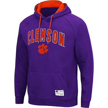 Colosseum Athletics Men's Clemson University Taylor Applique Fleece Pullover Hoodie                                             