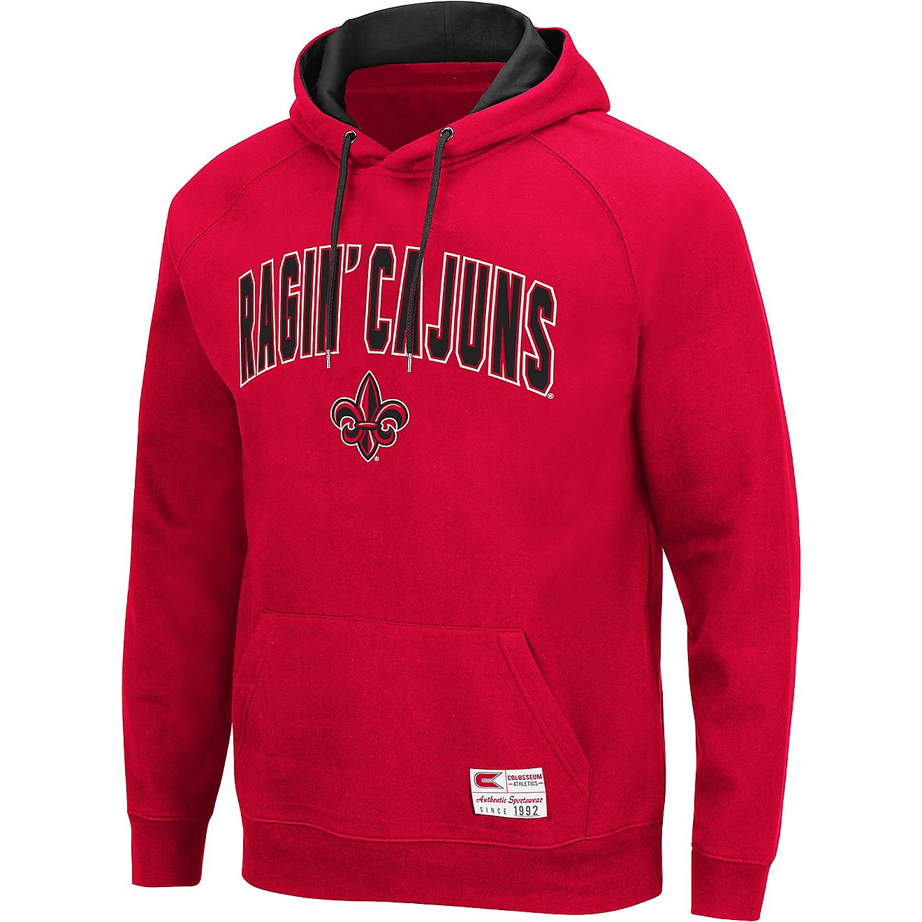 Colosseum Athletics Men's University of Louisiana at Lafayette Taylor Applique Fleece Pullover Hoodie                            - view number 1