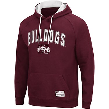 Colosseum Athletics Men's Mississippi State University Taylor Applique Fleece Pullover Hoodie