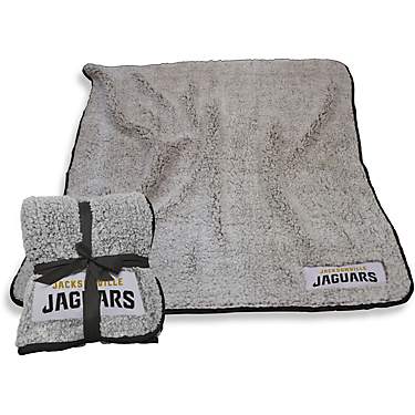 Logo Jacksonville Jaguars Frosty Fleece Throw Blanket                                                                           