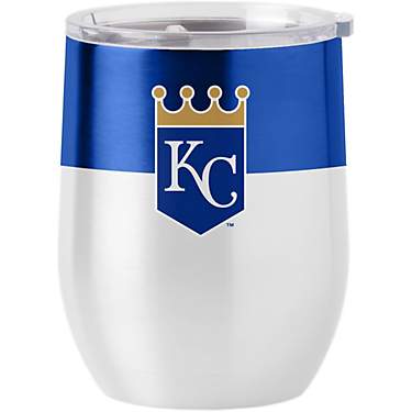Logo Kansas City Royals Colorblock 16 oz Stainless Steel Curved Tumbler                                                         