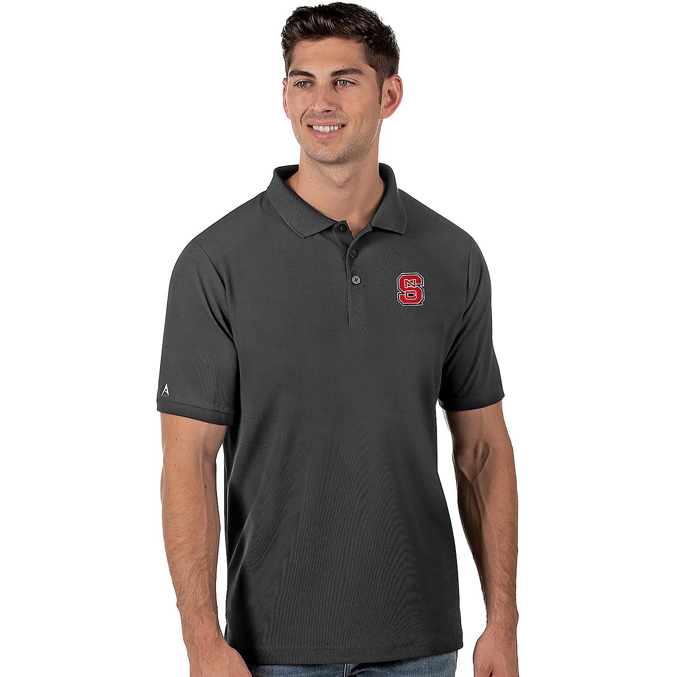 Antigua Men's North Carolina State University Legacy Pique Polo Shirt                                                            - view number 1