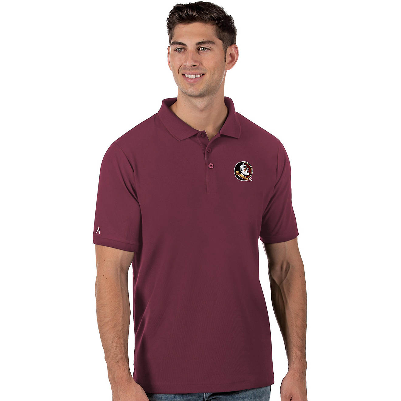 FSU Florida State University Mens Polo Short Sleeve Polo Shirt