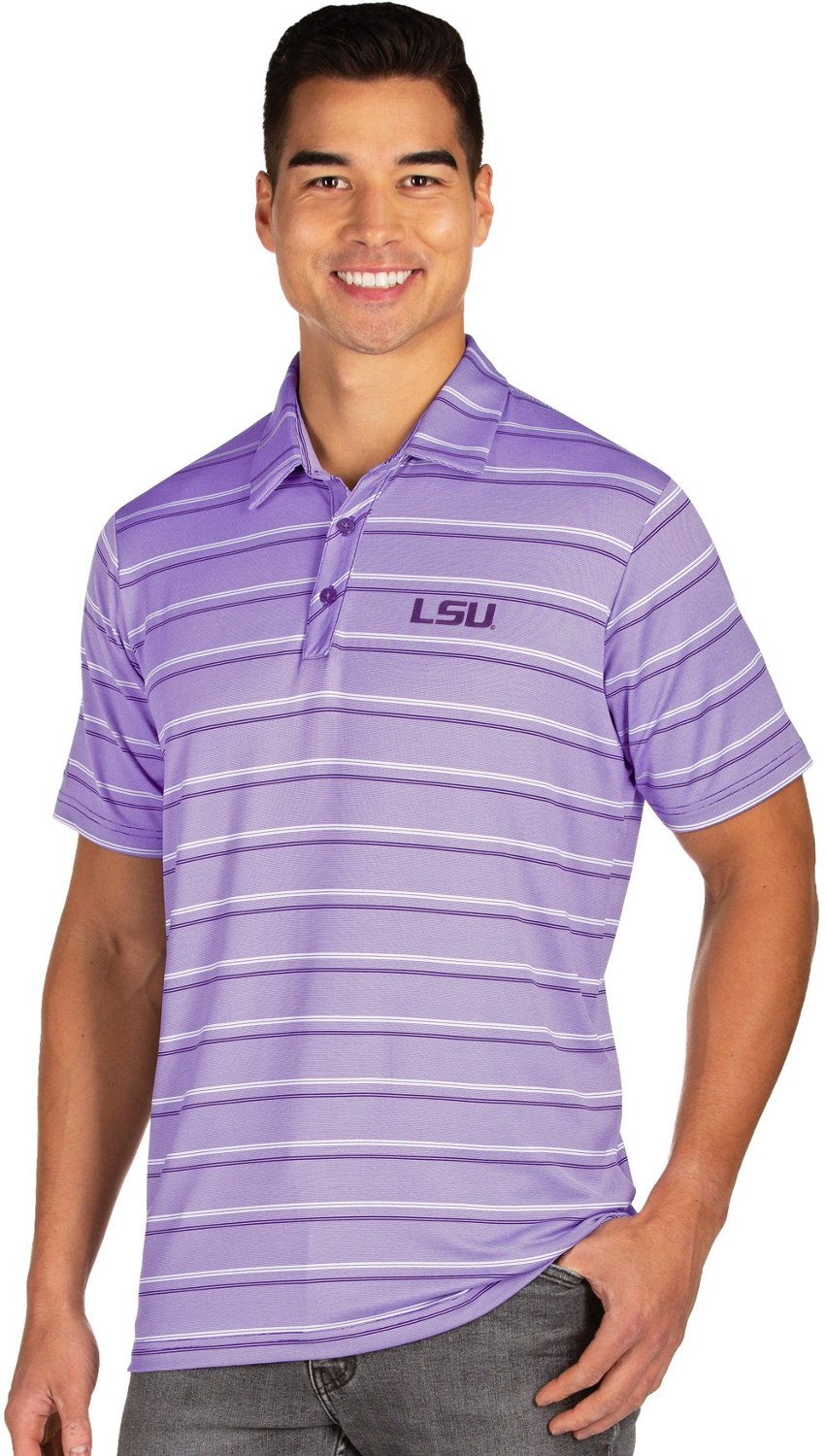 Antigua Men's Louisiana State University Sensation Polo Shirt Academy