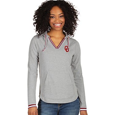 Antigua Women's University of Oklahoma Warm Up Pullover Hoodie