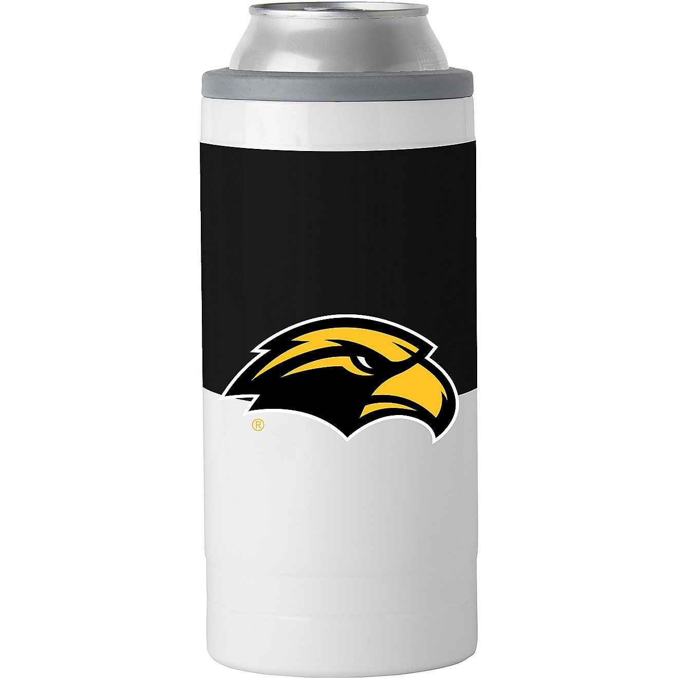Logo University of Southern Mississippi Colorblock 12 oz Slim Can Coolie                                                         - view number 1