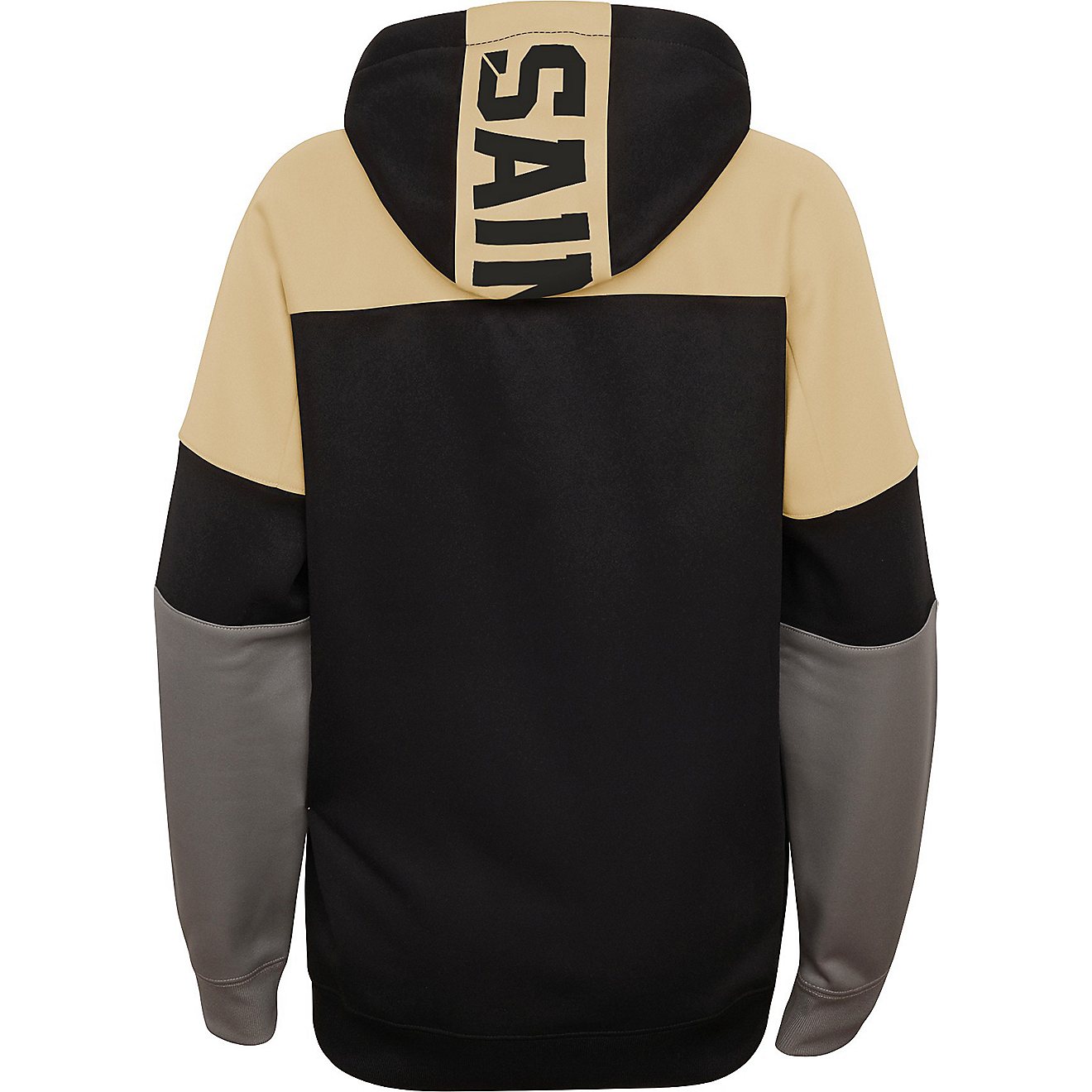 Outerstuff Kids' New Orleans Saints Play Action Performance Pullover Hoodie                                                      - view number 3