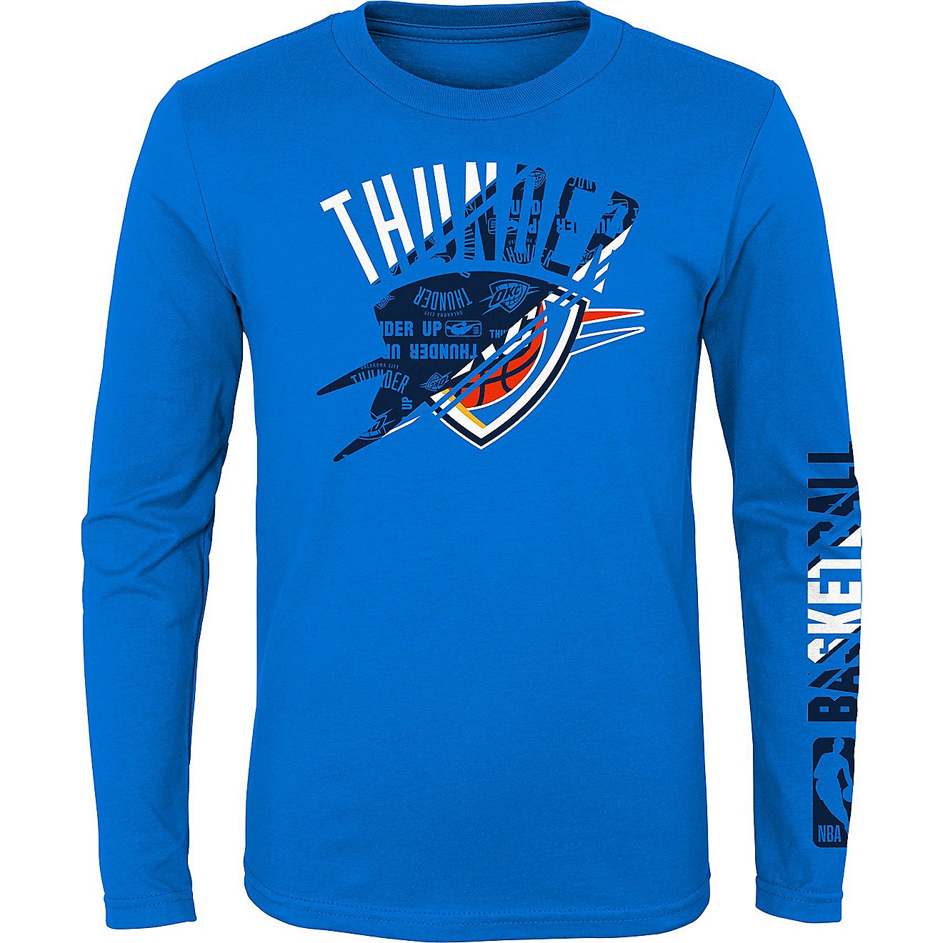 Outerstuff Boys' Oklahoma City Thunder Swerve It Up Long Sleeve T-shirt                                                          - view number 1