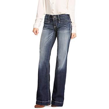 Ariat Women's Mid Rise Stretch Entwined Wide Leg Plus Size Jeans                                                                
