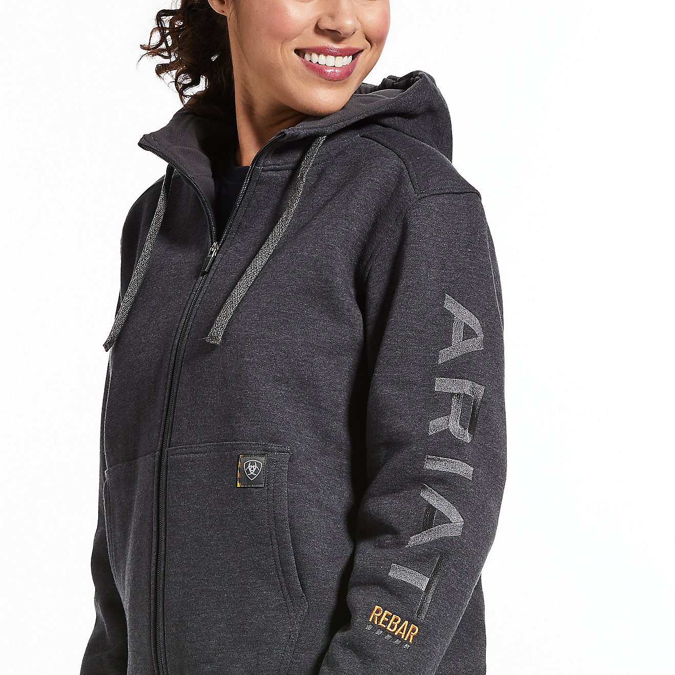 Ariat Women's Rebar All-Weather FZ Plus Size Hoodie                                                                              - view number 2