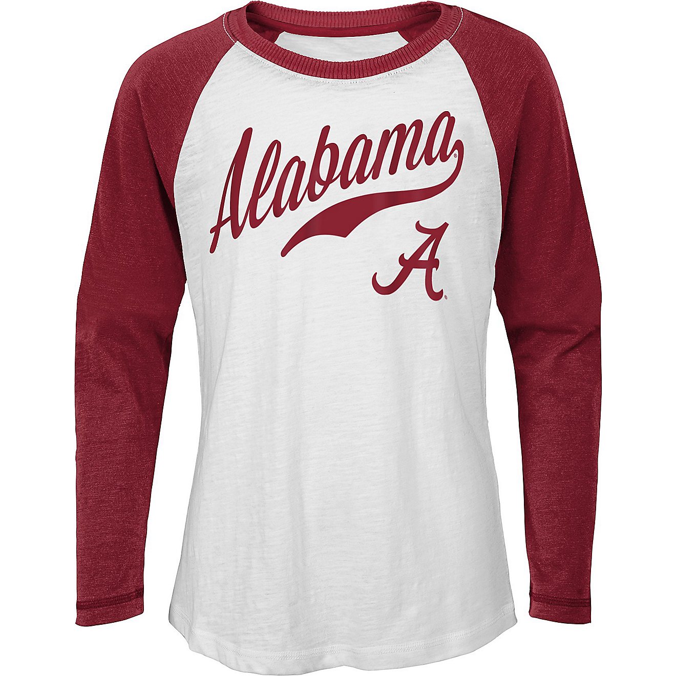 Outerstuff Girls' University of Alabama Tradition Long Sleeve Raglan T-shirt                                                     - view number 2
