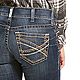 Ariat Women's Plus Size R.E.A.L Mid Rise Stretch Entwined Boot Cut Jeans                                                         - view number 4 image