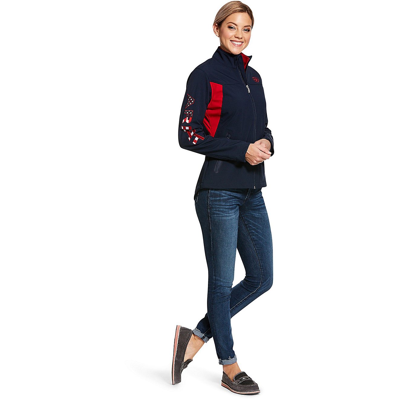 Ariat Women's New Team Softshell Plus Size Jacket                                                                                - view number 4