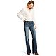 Ariat Women's Trouser Mid Rise Stretch Entwined Wide Leg Jeans                                                                   - view number 1 image