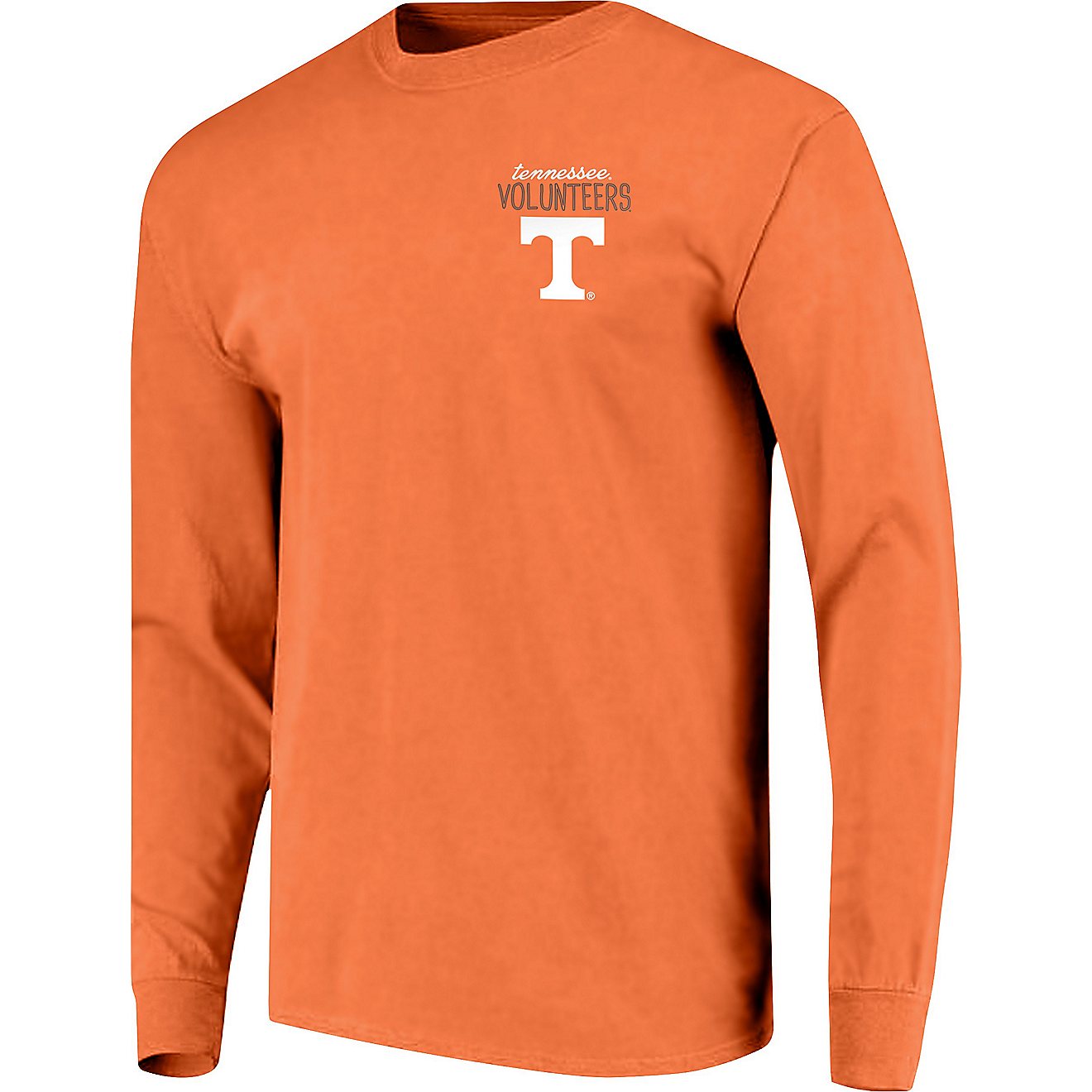 Image One Women's University of Tennessee Comfort Color Hand Drawn Flag Long Sleeve T-shirt                                      - view number 2