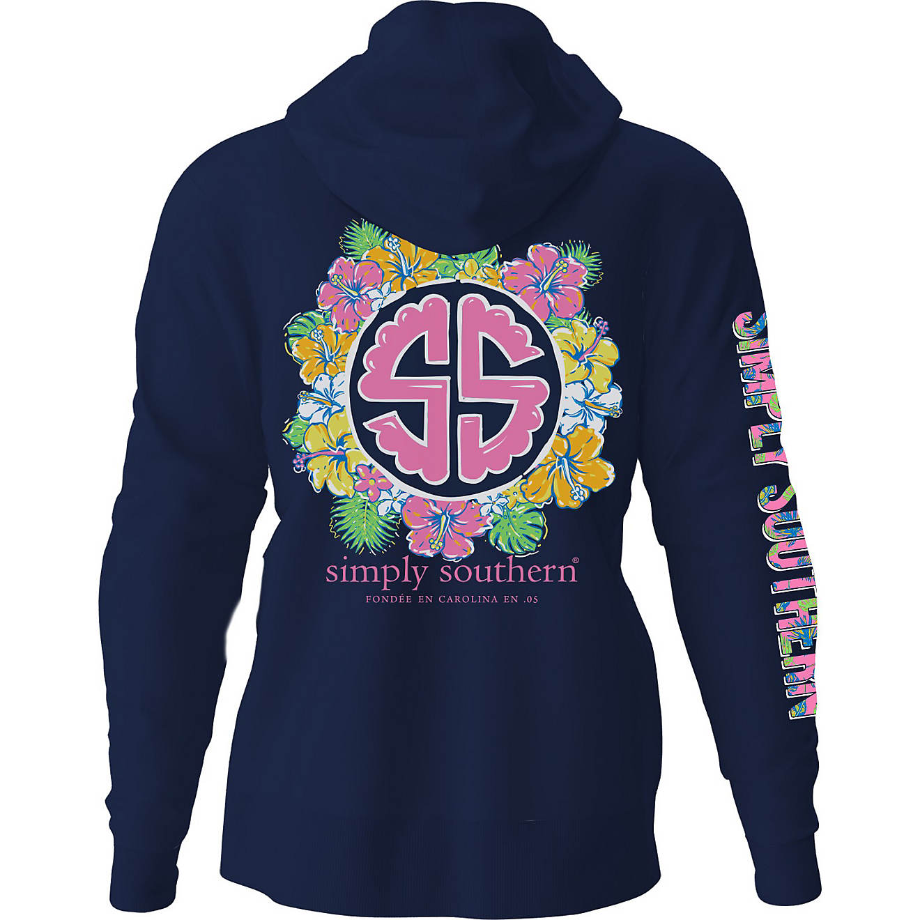 Simply Southern Girls' Flower Logo Graphic Hoodie                                                                                - view number 1