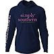 Simply Southern Girls' Flower Logo Graphic Hoodie                                                                                - view number 2 image