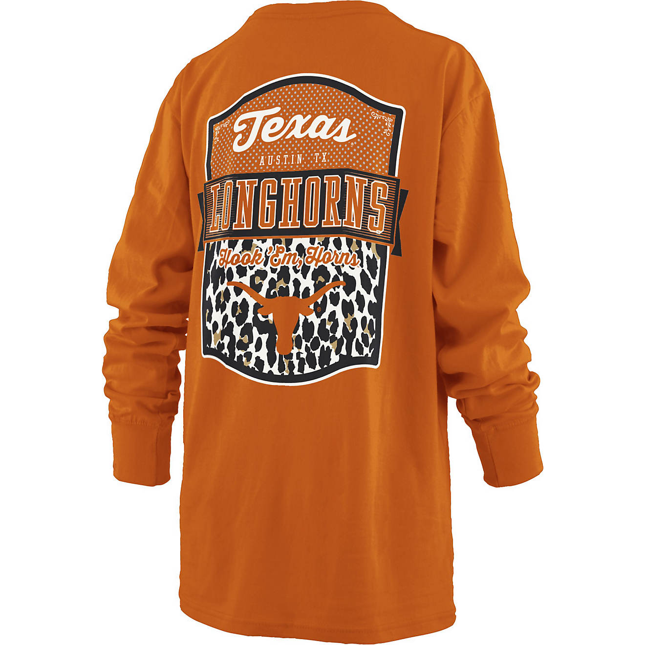 Three Square Women's University of Texas Sanders Long Sleeve Graphic T-shirt                                                     - view number 1