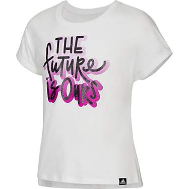 adidas Girls' Dolman Waist BOS Short Sleeve Graphic T-shirt                                                                     