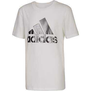 adidas Boys' Striped Foil BOS Short Sleeve Graphic T-shirt                                                                      