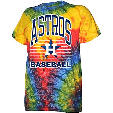 Stitches Boys’ Houston Astros Rainbow Tie Dye T-shirt