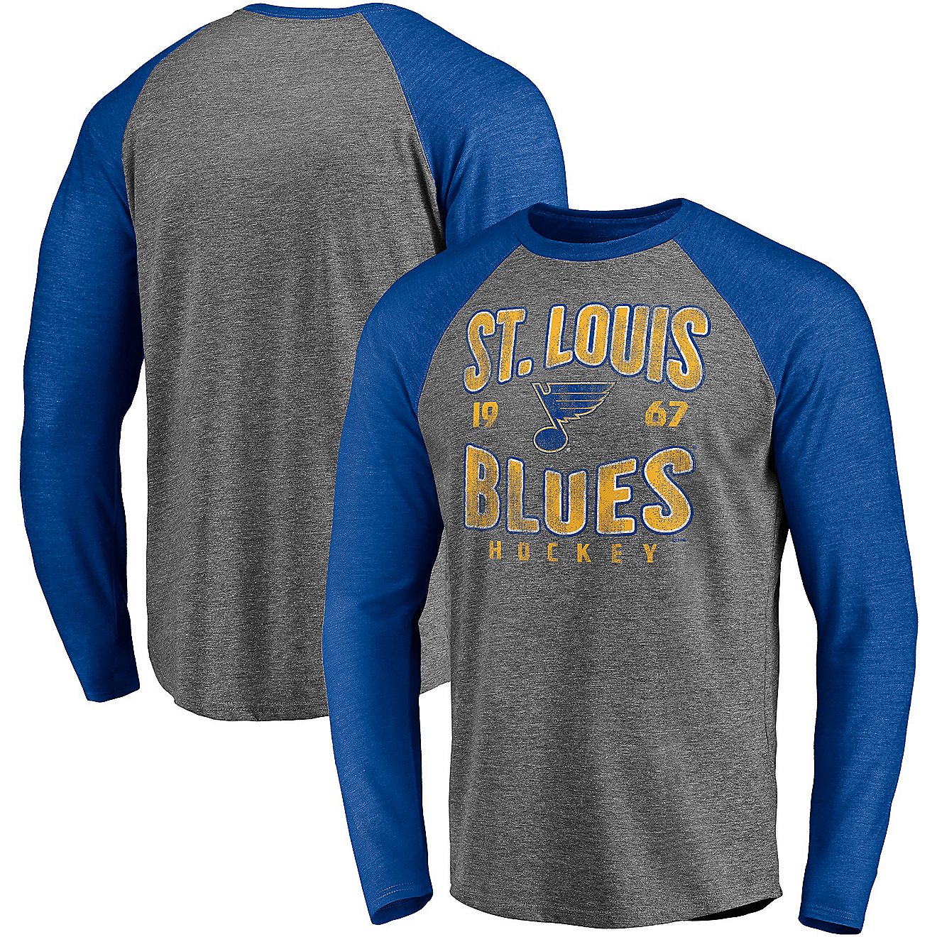 Fanatics Men's St. Louis Blues Block Party Wave Off Long Sleeve T-shirt                                                          - view number 1