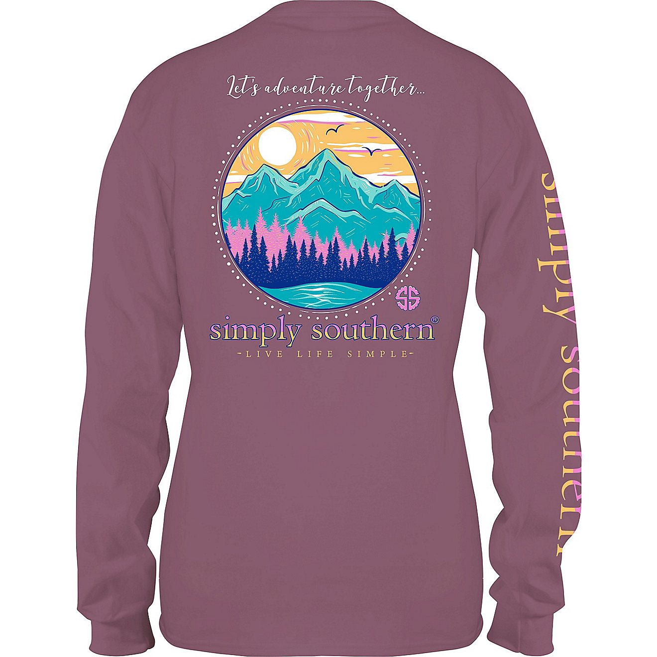 Simply Southern Girls Mountains Long-Sleeve Graphic T-shirt                                                                      - view number 2