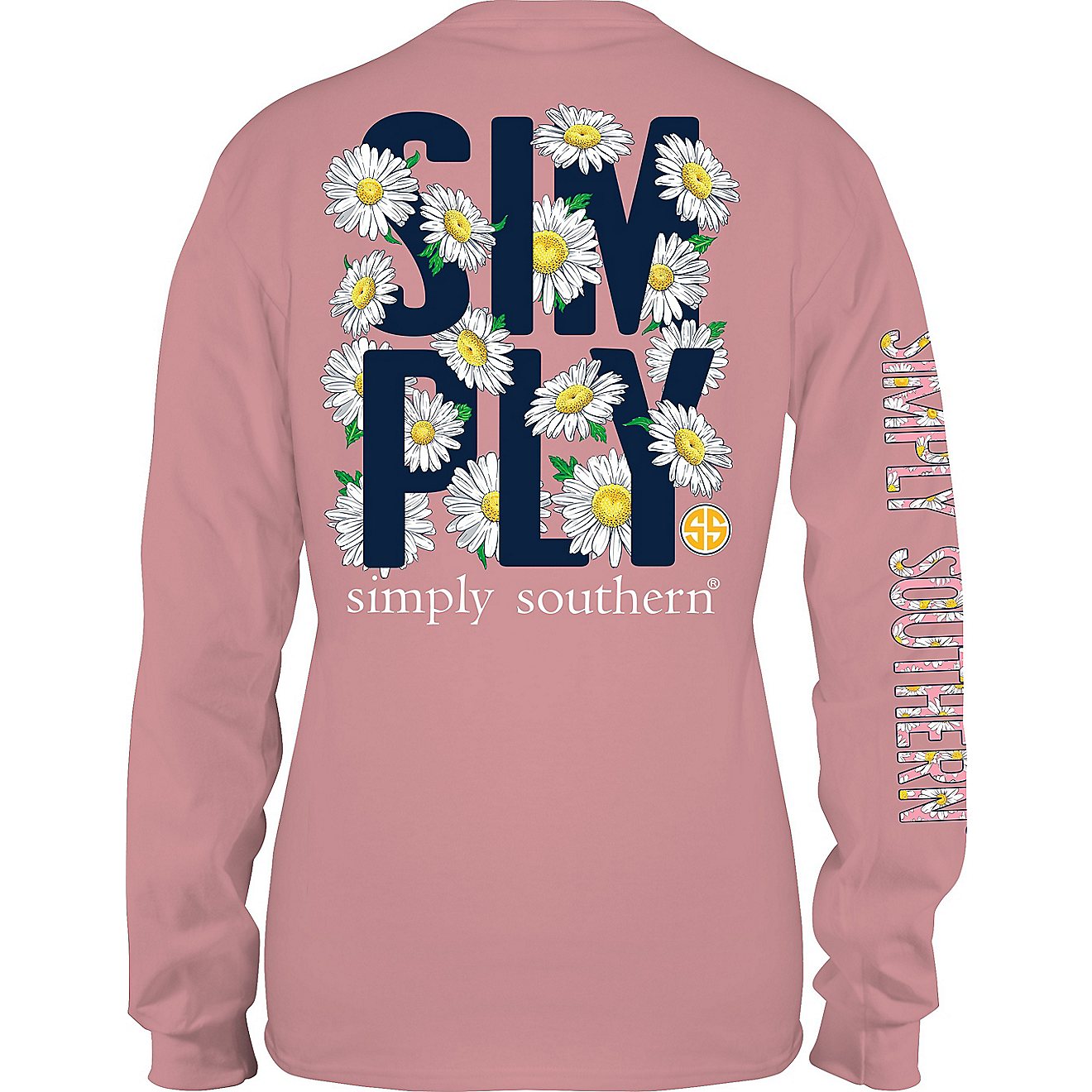 Simply Southern Women's Simply Daisy Long Sleeve T-Shirt                                                                         - view number 2