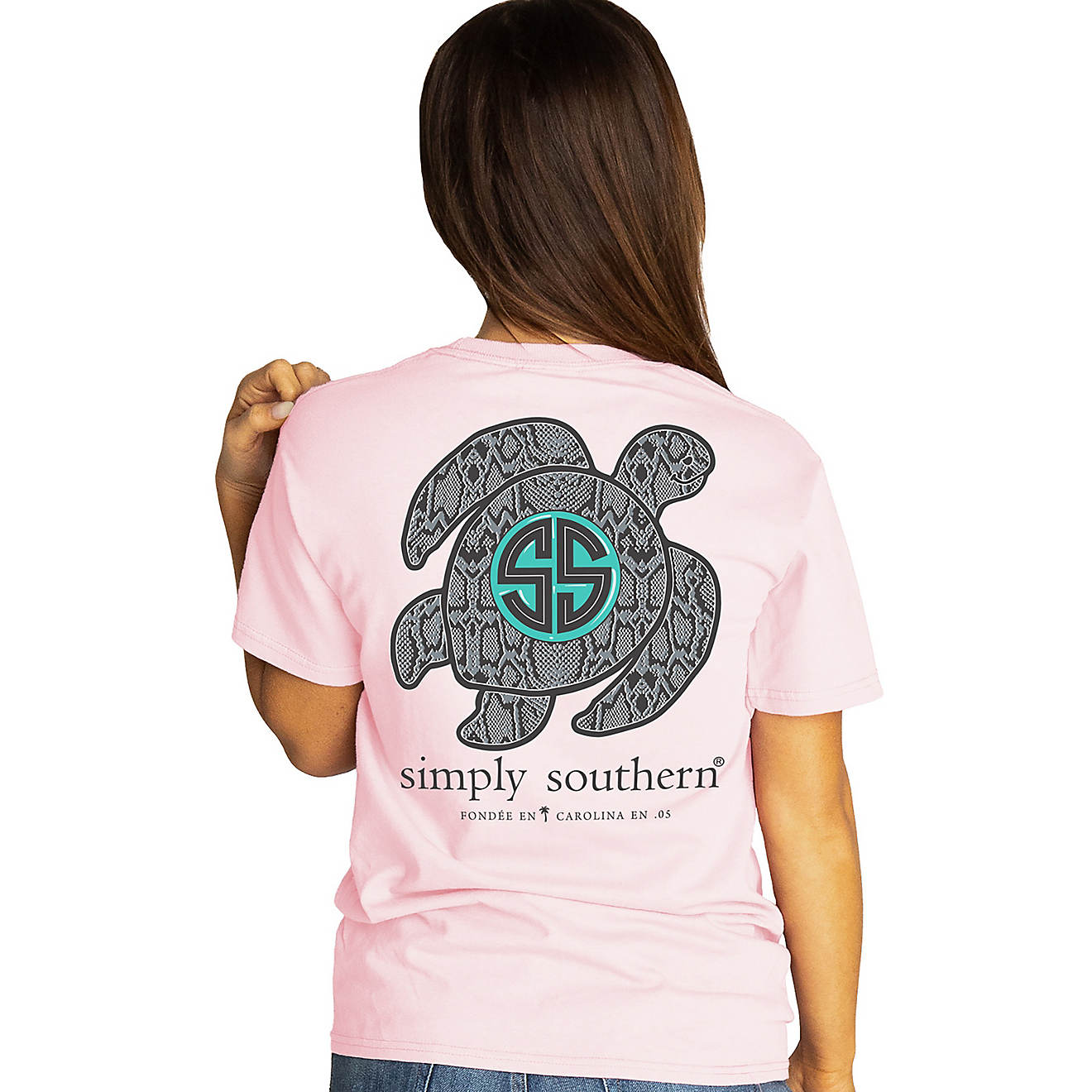 Simply Southern Women's Python Turtle T-Shirt                                                                                    - view number 1