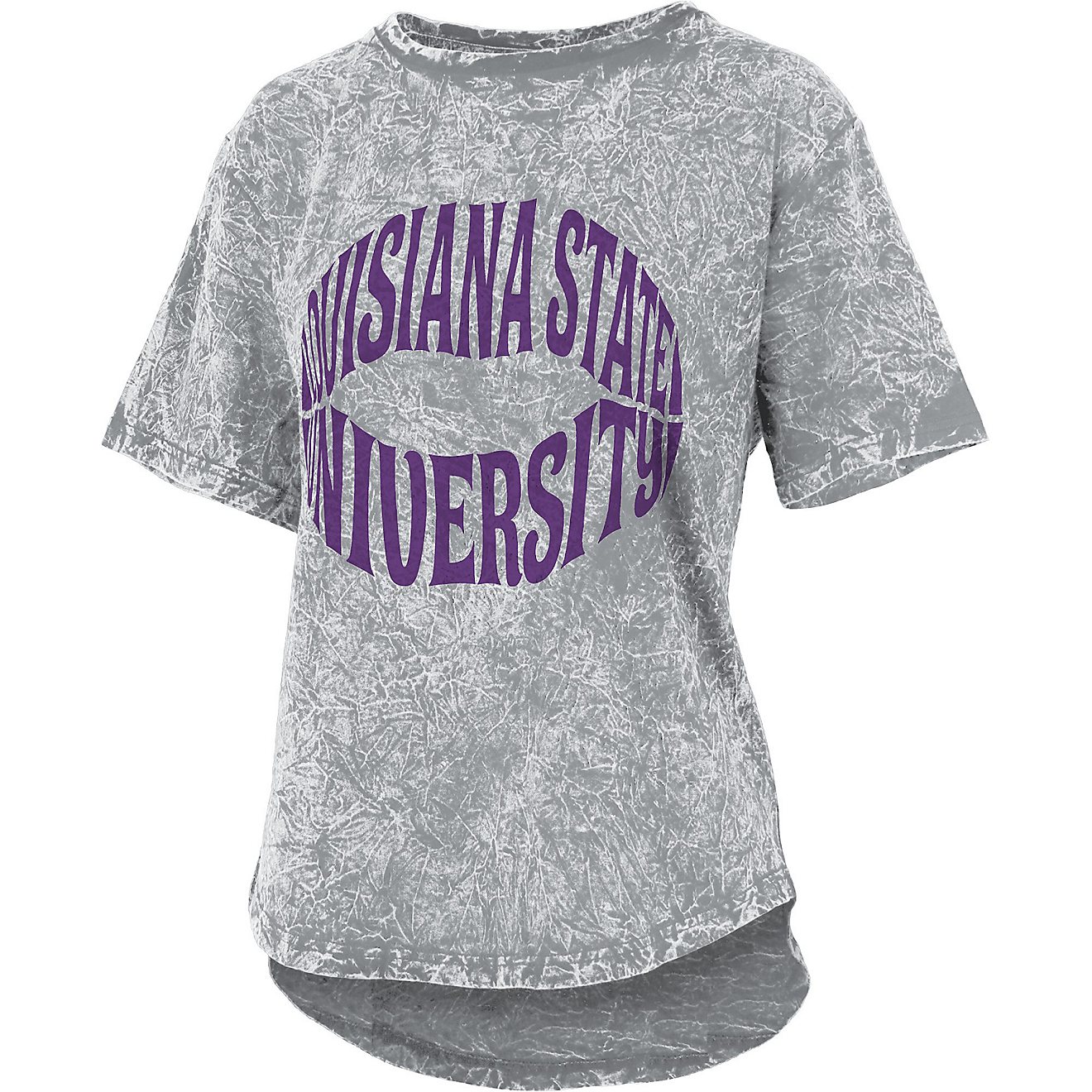 Three Square Women's Louisiana State University Wild Lips Mineral Wash T-Shirt                                                   - view number 1