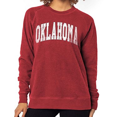 Chicka-d Women's University Of Oklahoma Home Base Crew Sweater