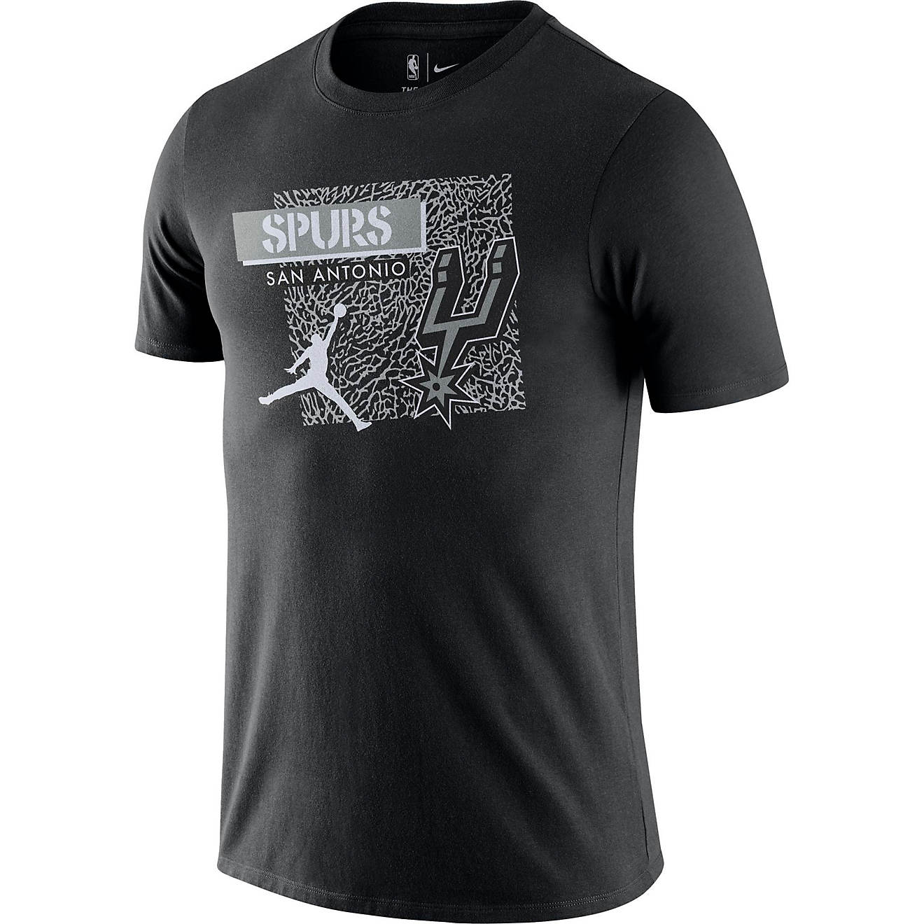 Nike Men's San Antonio Spurs Jordan Dri-FIT Essential Statement 2 Short Sleeve T-shirt                                           - view number 1