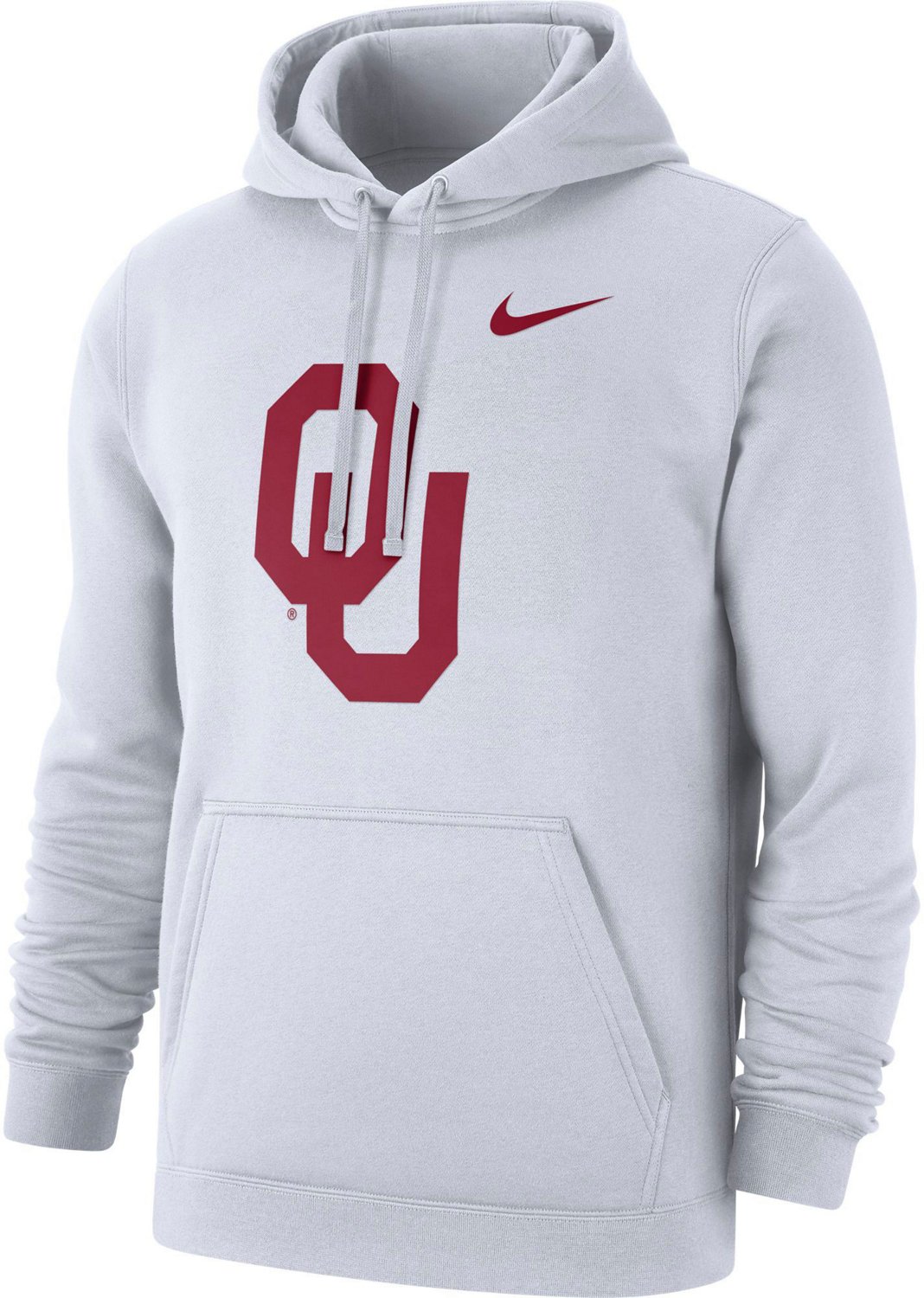 Nike Men's University of Oklahoma Club Fleece Graphic Pullover Hoodie ...