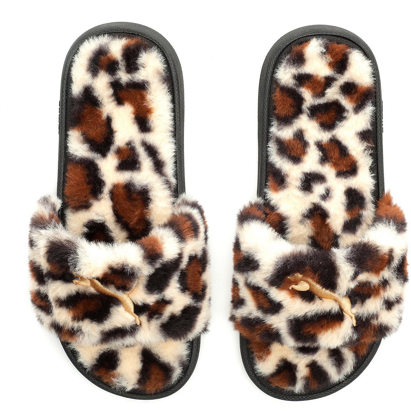 PUMA Women's Leopard Fluffy Cool Cat Slides                                                                                      - view number 2