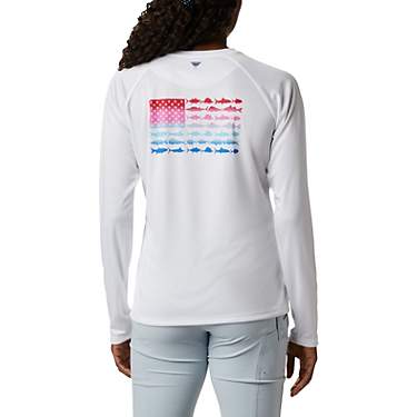 Columbia Sportswear Women's Tidal Tee PFG Fish Flag Long Sleeve T-shirt                                                         