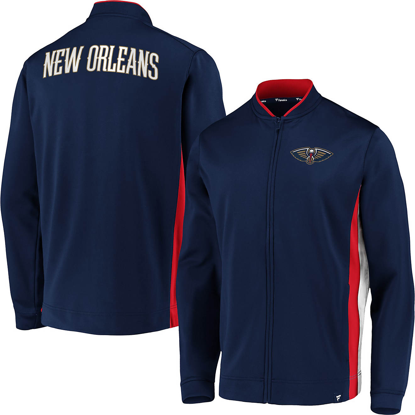 Nike Men's New Orleans Pelicans Fastbreak Long Sleeve Jacket                                                                     - view number 1