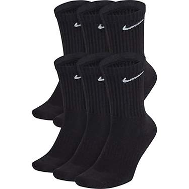 Nike Men's Dri-FIT Everyday Cushion Crew Socks 6-Pack                                                                           