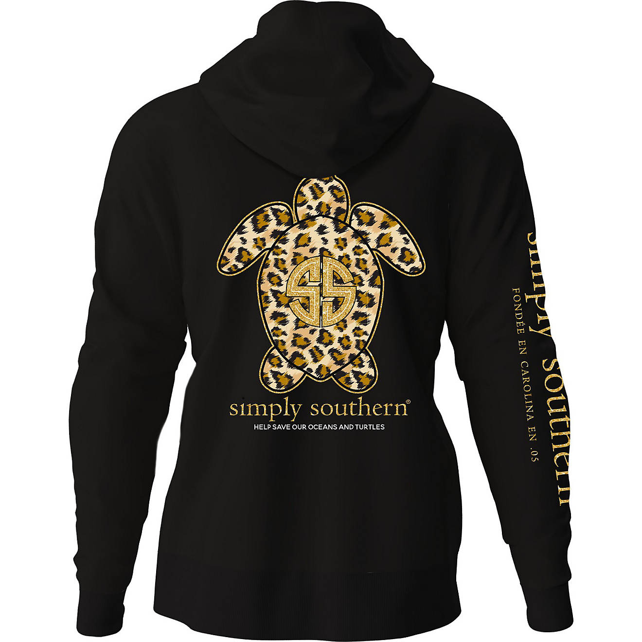 Simply Southern Girl's Leopard Graphic Hoodie                                                                                    - view number 1